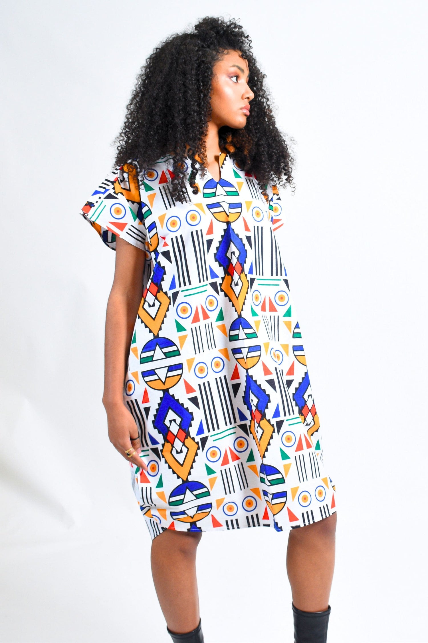 African Print Dress, Caftan Dress in Wax by Atelier Djeeg'n